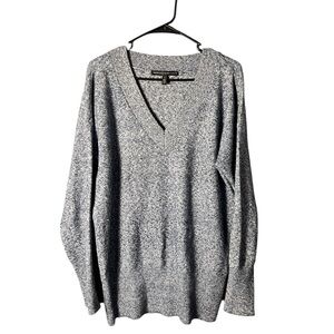 White House Black Market Women’s Heathered V-Neck Sweater